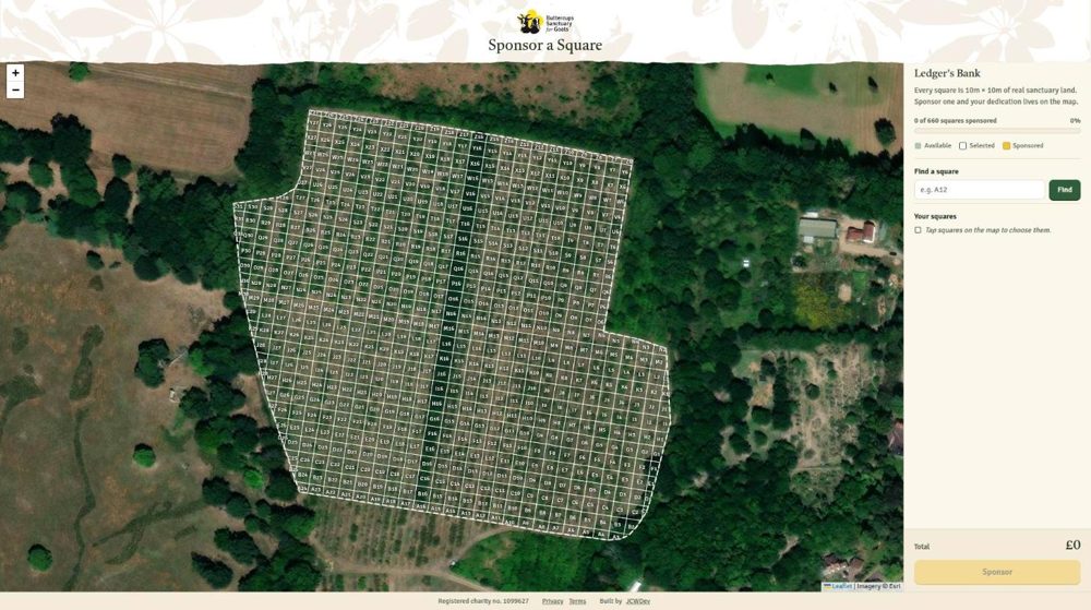 Sponsor a Square map for Buttercups Sanctuary for Goats